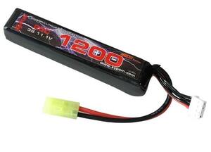 Kypom S電動ガン 11.1V 1200mAh 25C50C リポミニタミヤ コネクター 電動ガン エアガン リポ リチウムポリマー バッテリー　★