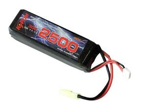 Kypom S電動ガン 11.1V 2500mAh 30C60C リポミニタミヤ コネクター 電動ガン エアガン リポ リチウムポリマー バッテリー　★