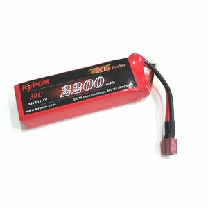 Kypom K6 11.1V 2200mAh 30C60C リポ バッテリー★ホビーショップ青空