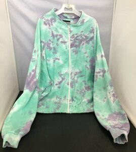 WIND AND SEA スウェット ブルゾン タイダイ サイズ：M tie-dye SWEAT BLOUSON ブルー系 ミント系 ウィンダンシー (管理番号：059103)