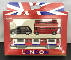 【未開封・未使用】Hamleys (ハムリーズ) ミニカーセット London Vehicle Trio Pack London Vehicle Collection [5] (管理：059107) 60