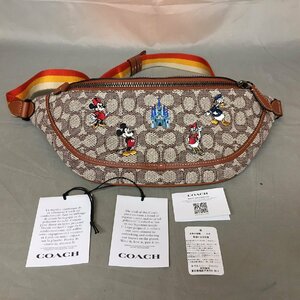 【中古品A】COATH(コーチ) ボディバッグ COACHxディズニー ウォルト・ディズニー・ワールド 50周年限定モデル（管理番号：063104）