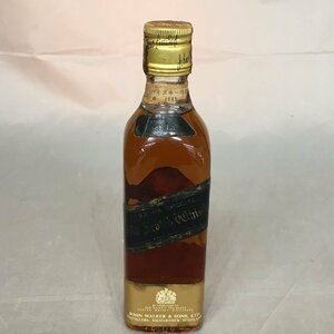 【未開栓】Johnnie Walker Black Label スコッチウイスキー EXTRA SPECIAL ミニボトル 特級 43度 190ml ※金キャップ（管理番号：063123）