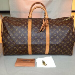 【超美品】LOUIS VUITTON(ルイ・ヴィトン) キーポル55 M41424 55x31x24cm ※南京錠付き (管理番号：063104)