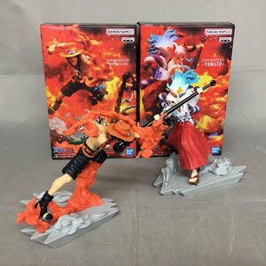 【中古品B】BANDAI(バンダイ) ワンピース 戦光絶景 ポートガス・D・エース＆ヤマト 2種セット JAIAプライズ (管理番号：063111）