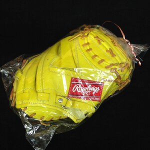 【未使用品】Rawlings(ローリングス) 軟式用グローブ 捕手用 GR4G22F カラー：ライムイエロー (管理番号：063111)