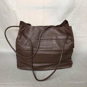 【中古品B】PRADA(プラダ) レザーショルダーバッグ MADE IN ITALY ブラウン (管理番号：063104)