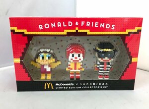 【未使用品】Mcdonald´s × nanoblock ドナルド ナノブロック コレクターキット ナノブロック マクドナルド 限定 (管理番号：059102)