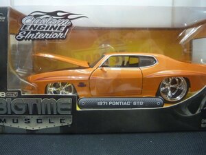 【未使用品】DUB CITY　BIGTIME MUSCLE　1971　PONTIAC GTO　1/24　No.90496　Jada TOYS　2006　(管理番号：060111）　