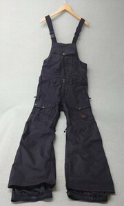 【中古品B】BURTON ビブパンツ MB BUCKSHOT PT メンズ Mサイズ ブラック スノーボードパンツ (管理番号：049111)