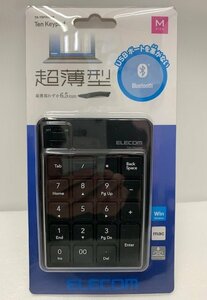 【未使用品】エレコム　ELECOM Ten Keypad TK-TBP020BK Bluetooth　ワイヤレス　テンキー　（1）　(管理番号：060108）