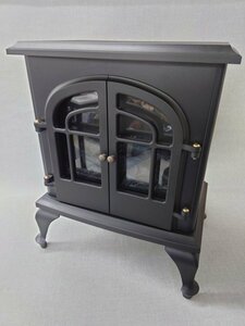 【中古品A】YAMAZEN 暖炉型ヒーター YDH-SL10P(B) 2018年製 1000W ブラック (管理番号：049110)