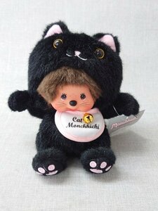 [ secondhand goods A* tag attaching ]Sekiguchi..-..-monchichi kun black cat soft toy approximately 16cmmonchichi long-term keeping goods ( control number :049102)