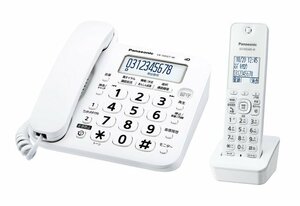 【未使用品】Panasonic（パナソニック）コードレス電話機　VE-GD27DL-W　ホワイト　子機付き（管理番号：060110）