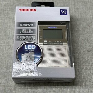 【中古品】TOSHIBA 東芝 AM/FMラジオ TY-SPR6 サテンゴールド 状態良品 (管理番号：049109)の画像1