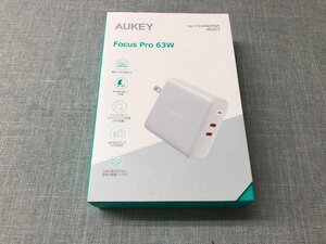 【新品】AUKEY　オーキー Focus Pro 63W 充電アダプタ 約3倍の速さで充電可能　PS-D51　(管理番号：049109)