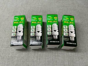 [ unused goods ]NEC lamp type fluorescence lamp Cosmo ball 60 watt type daytime white color E26 clasp 4 piece set ( control number :049102)