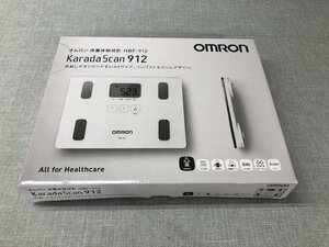 【新品】omronオムロン　体重体組成計　HBF-912　薄さ28mm　Karada scan 912（管理番号：049110）
