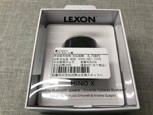 【新品】LEXON　コンパクトBluetoothスピーカー　LEXON MINO X R23A001W　ブラック　(管理番号：049109）