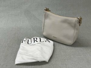 【中古品】FULRA フルラ 極美品 2WAYバッグ ハンド/ショルダー クリーム色 保存袋付（管理番号：049104）