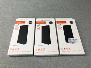 【新品】GalaxyA54 5G専用　抗菌・抗ウイルス加工　ブックタイプケース/ブラック　3個セット　(管理番号：049109）