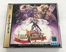 【中古品】 セガサターン　DRAGON FORCE ドラゴンフォース　帯・はがき・マップ付き (管理番号：060113）_画像1