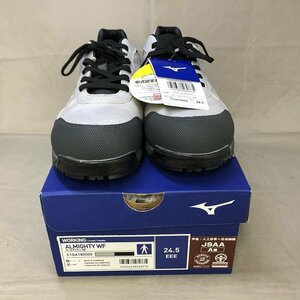 【未使用品】MIZUNO（ミズノ） オールマイティ WF C1GA180005 24.5cm 安全靴 （管理番号：046111）