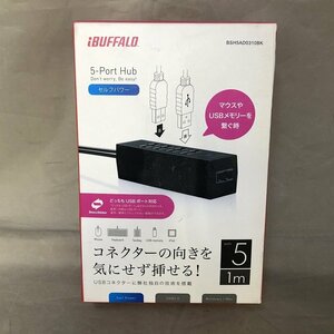 【未使用品】BUFFALO(バッファロー) BSH5AD0310BK USB2.0対応 USBハブ 5ポート カラー ブラック（管理番号：046108）