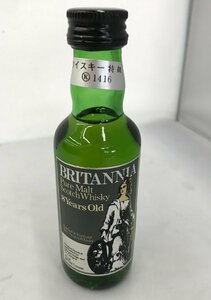 【未開栓】BRITANNIA 8年 ピュアモルト スコッチ ウイスキー ミニボトル 47ml 43% 「ウイスキー特級」 ブリタニア (管理番号：059123)