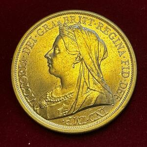 イギリス 硬貨 古銭 ヴィクトリア女王 1896年 イギリス領オーストラリア 聖ジョージ 竜殺し ナイト ドラゴン コイン 金貨 外国古銭 