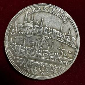 神聖ローマ帝国 バーゼル市 硬貨 古銭 1740年 自由都市 都市の紋章 ターラー コイン 銀貨 外国古銭 海外硬貨 の画像1