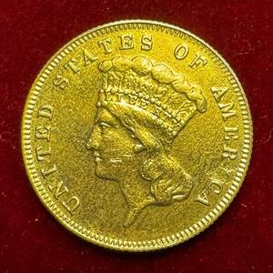 アメリカ 硬貨 古銭 自由の女神 1860年 帽子 雲 花輪 オリーブの枝 コイン 金貨 外国古銭 海外硬貨 