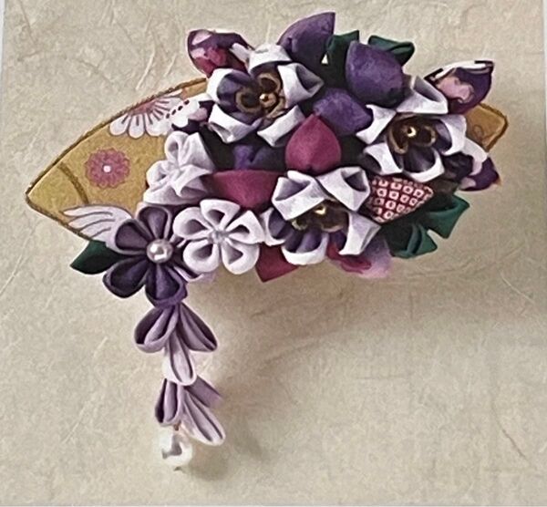 【静御前】繊細な花びら重なるつまみ細工 つまみ細工 キット