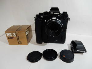 ニコン　NIKON F3 HP アイレベル　55mm F3.5 モードラ MD-4 AH-2 美品