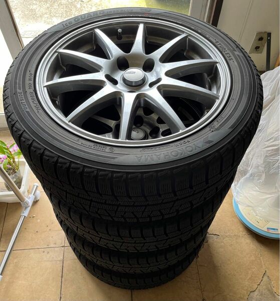 215/50R17 スタッドレスタイヤホイールセット ice GUARD IG50 PLUS + イエローハット スポルトアベリア