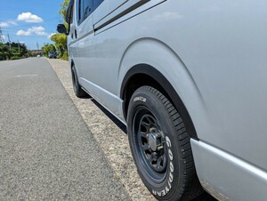 ハイエース オーバーフェンダー ビス止め ローダウンルック 車検対応