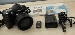 【中古】Nikon デジタルカメラ D70　AF-S NIKKOR 18-70mm 1:3.5-4.5G ED　リモートコントローラー付　動作確認済　現状品