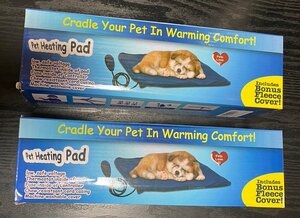 ペット用ホットカーペット　温度調節付き　２個　防寒　寒さ対策　犬　猫　小動物　暖房器具