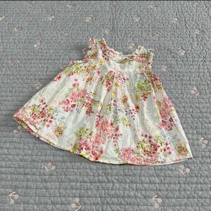 ネクスト　next 小花柄　チュニック　トップス　ワンピース　9-12m ベビー服 子供服 レース