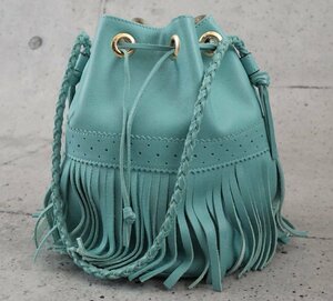 J&M DAVIDSON J and M Davidson CARNIVAL L car ni bar L turquoise blue Tiffany blue 2way pouch shoulder bag 