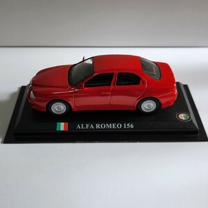 ミニカー ALFA ROMEO 156 デルプラドカーコレクション 世界の名車コレクション スケール1/43 レッド ケース付き アルファロメオ156