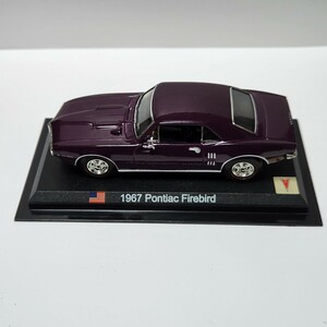 ミニカー 1967 Pontiac Firebird デルプラドカーコレクション 世界の名車コレクション スケール1/43 パープル ケース付き 
