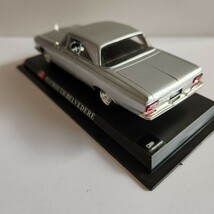 ミニカー PLYMOUTH BELVEDERE デルプラドカーコレクション 世界の名車コレクション スケール1/43 グレー ケース付き _画像9