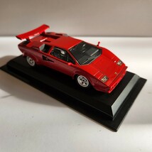 ミニカー LAMBORGHINI COUNTACH デルプラドカーコレクション 世界の名車コレクション スケール1/43 レッド ケース付き _画像5