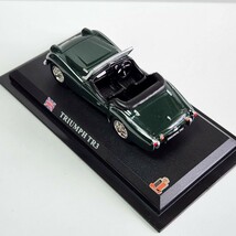 ミニカー TRIUMPH TR3 デルプラドカーコレクション 世界の名車コレクション グリーン スケール1/43 ケース付き _画像9