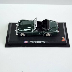 ミニカー TRIUMPH TR3 デルプラドカーコレクション 世界の名車コレクション グリーン スケール1/43 ケース付き 