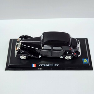ミニカー CITROEN 11CV デルプラドカーコレクション 世界の名車コレクション ブラック スケール1/43 ケース付き 