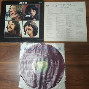 希少 LP 赤盤 THE BEATLES LET IT BE レット・イット・ビー AP-9009 ユナイト映画 サウンドトラック盤 Apple RECORDS 12インチ