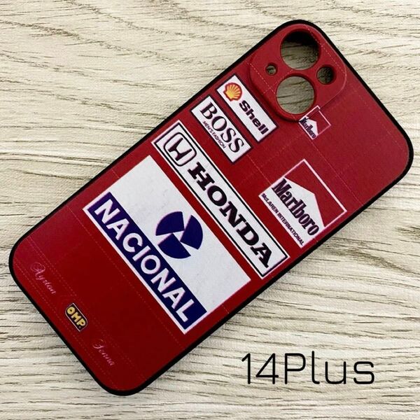 アイルトン・セナ レーシング スーツ マクラーレン iPhone 14 Plus ケース F1 ホンダ