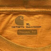 【訳あり】 カーハート carhartt 半袖 Tシャツ ポケットTシャツ T-SHIRT トップス XLサイズ 刺繍ロゴ 送料込_画像4